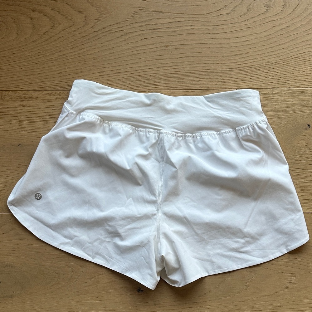 Lululemon Athletica Crisp White Athletic Shorts